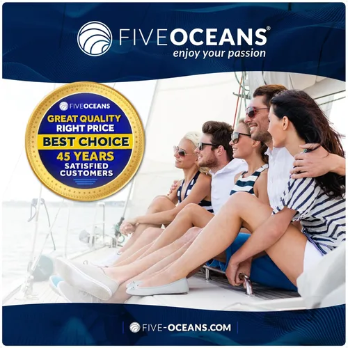 Miniatura 8 de Five Oceans - Luz LED de pasadizo para embarcación, luces LED azules de cortesía marinas, cuadradas para interior de barco, cubierta, cabina