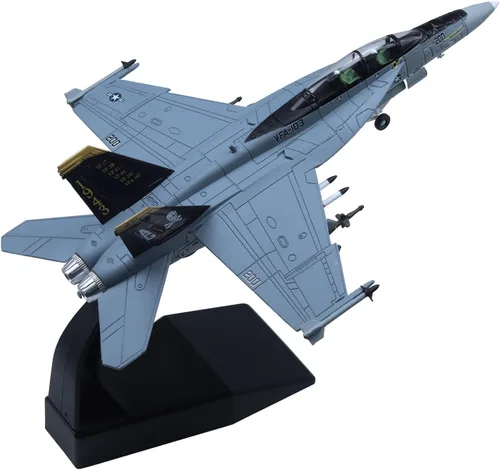 Miniatura 2 de F-18 Hornet Strike Attack Fighter Avión Modelo 1/100 Modelos militares fundidos a troquel F/A-18