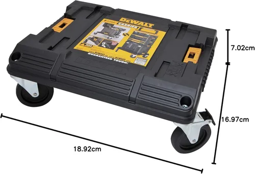 Miniatura 5 de Carrito Organizador de Almacenamiento de Herramientas DEWALT, Uso con Sistema TSTAK, Ruedas de Alta Resistencia para Rodar, Organizador para Sitios