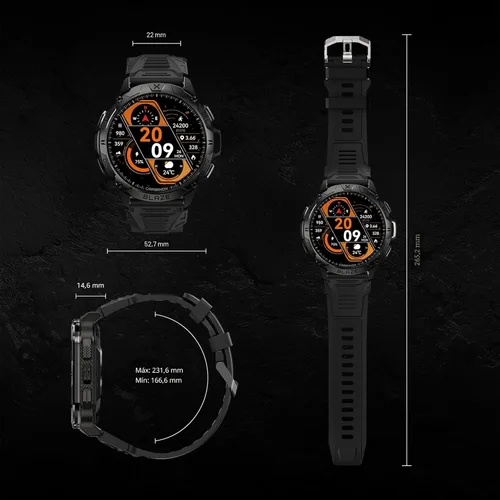 Miniatura 5 de CARBINOX Blaze Reloj Inteligente con GPS – Rastreadores de Fitness Resistentes, Resistente al Agua IP69K, 170+ Modos Deportivos, Gorilla Glass