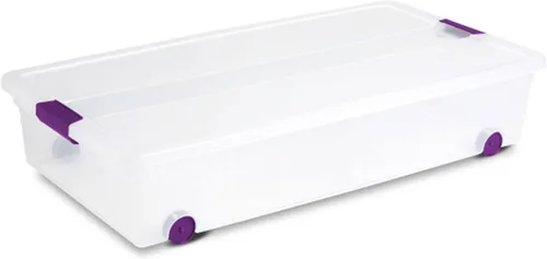 Miniatura 27 de Sterilite ClearView - Paquete de 12 cajas de pestillo de 6 cuartos de galón, contenedores organizadores apilables con tapas de pestillo