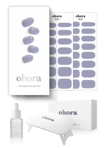 Miniatura 7 de ohora Juego de tiras de uñas de gel semicuradas (N Essential French Starter Kit) incluye lámpara de tamaño completo y mini removedor, calidad de N