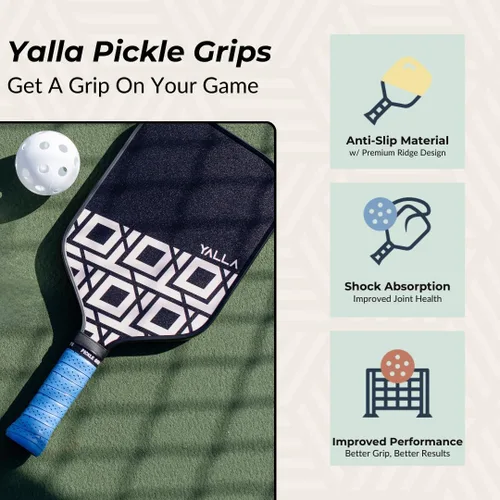 Miniatura 2 de Pickle Grips - Cinta de agarre para pala de pickleball - Envoltura de agarre para raqueta de pickleball - Envoltura de agarre de paleta que absorbe