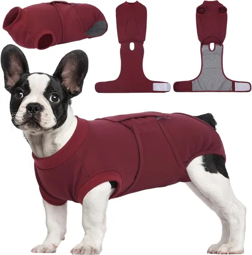 Miniatura 26 de Kuoser Traje de recuperación de cirugía para perros, traje de recuperación para perros machos hembras, mameluco para perro después de la cirugía