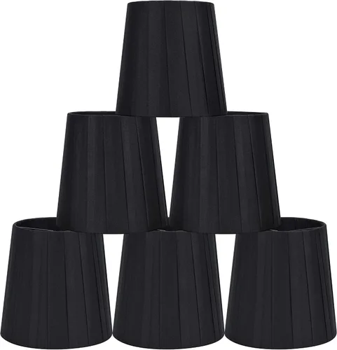 Miniatura 8 de MIRA - Cortinas pequeñas con clip para lámpara de pared, juego de 2, barril pequeño, 5.2 x 4 pulgadas x 5.2 pulgadas de alto, cinta de tela, hechas