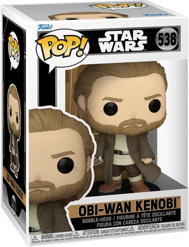Miniatura 2 de POP Star Wars: OBI-Wan Kenobi Funko Figura de vinilo (paquete con funda protectora de caja compatible), multicolor, 3.75 pulgadas