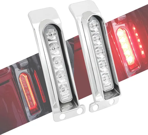 Miniatura 11 de Luces de Panel de Relleno LED Luces de Guardabarros Trasero Señales de Giro Compatible con Harley Touring Road Glide FLTR Electra Glide FLHT Road