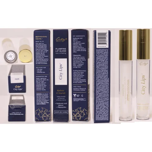 Miniatura 6 de City Beauty City Lips Clear - Brillo de labios voluminizador - Hidrata y volumiza - Voluminizador de labios de alto brillo - Ácido hialurónico