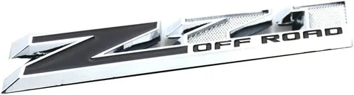 Miniatura 2 de Aimoll - 2 emblemas cromados grandes Z71 de 10 pulgadas de repuesto para GMC Chevy Silverado (negro cromado)