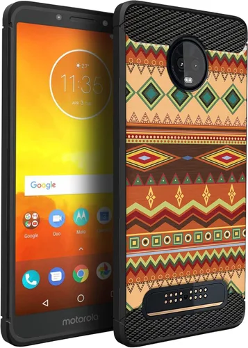 CasesOnDeck Funda compatible con [Motorola Moto Z3 Play | Moto Z3] Moto Z3 Design, funda delgada negra flexible y elegante protección contra golpes