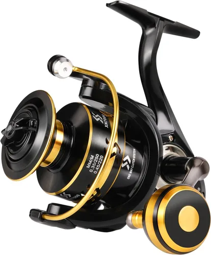 Miniatura 8 de Sougayilang Carretes giratorios ligeros ultra suaves potentes carretes de pesca rojo y azul y dorado B-Rojo