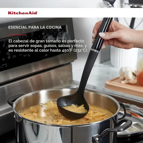Miniatura 5 de KitchenAid KE006OHOBA Cucharón clásico de nailon Negro 2