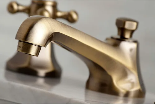 Miniatura 2 de Kingston Brass KS4463BX Grifo de baño extendido de 8 pulgadas, latón antiguo