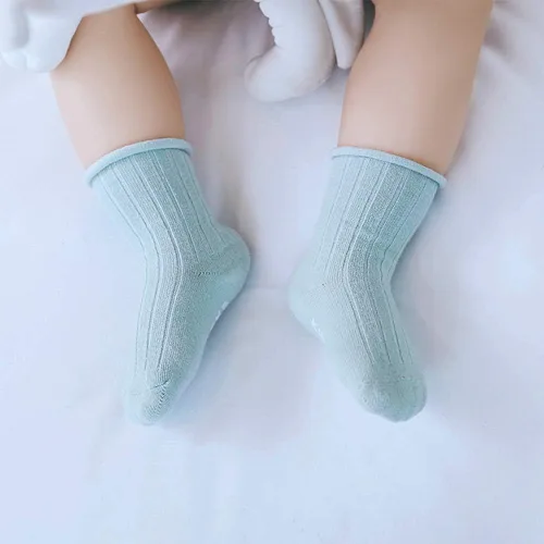 Miniatura 3 de VWU Baby Crew Socks with Grips Unisex Toddler Infant Kids Cotton tube Socks 0-5 Years