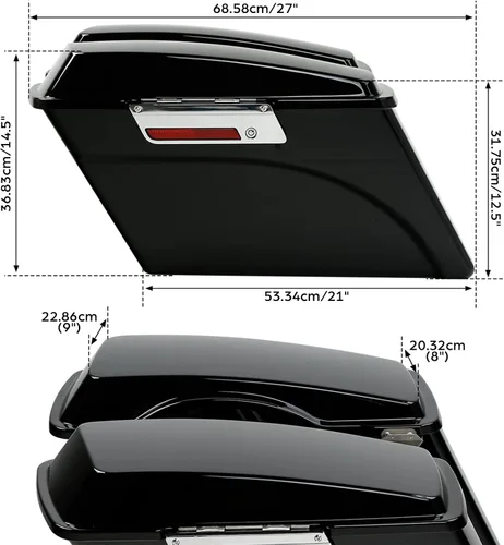 Miniatura 3 de TCMT Bolsa rígida para alforjas y forros de alfombra para Harley HD Touring CVO Road Glide Road King Street Glide Electra Glide Ultra Classic