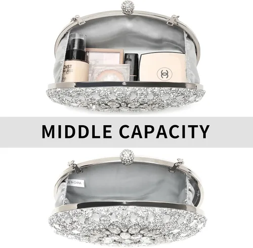 Miniatura 3 de Beaguful Bolsos de noche para mujer, bolsos de mano brillantes con diamantes de imitación