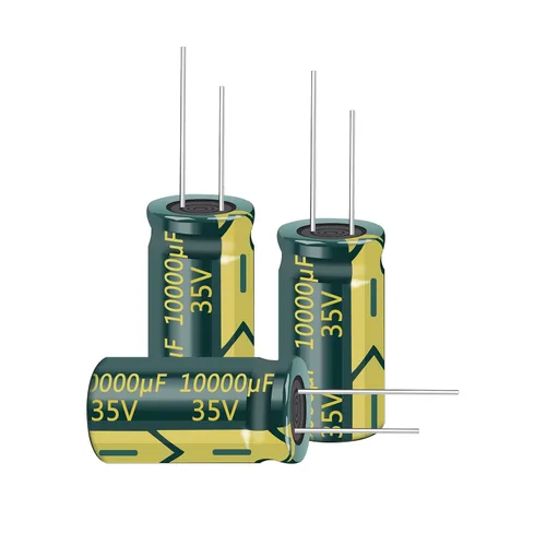 Condensador electrolítico de aluminio de alta frecuencia de 0.709 x 1.378 in, 5 unidades, 35 V, 10000UF, para TV, monitor LCD, juego