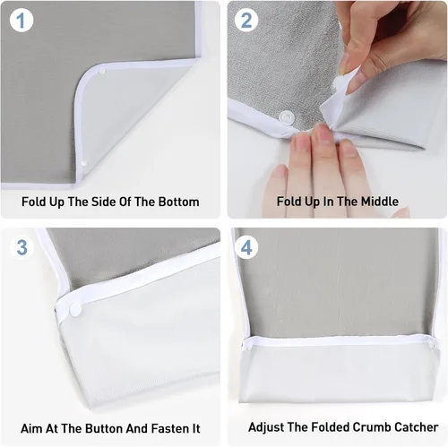 Miniatura 8 de Pozico Baberos para Adultos para Comer Mujeres/Hombres/Personas Mayores Lavables, Impermeables, Protectores de Ropa y Baberos para Adultos