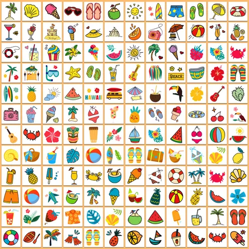 Miniatura 3 de Partywind 408 tatuajes hawaianos para decoraciones de fiestas, suministros de recuerdos de fiesta hawaianos Luau para niños y niñas, tatuajes