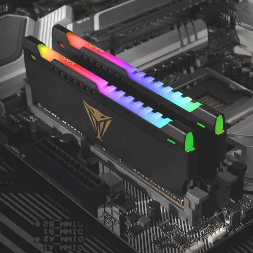 Miniatura 8 de Patriot Viper Steel RGB DDR4 RAM 16GB (2X8GB) 3200MHz CL18 1.35v UDIMM Kit de memoria para juegos de escritorio compatible con XMP - PVSR416G320C8K