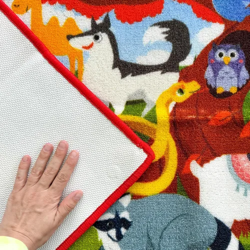 Miniatura 7 de QUOKKA Alfombra de aula para niños, alfombra ABC de 79 x 60 para sala de juegos, alfombra de aprendizaje del alfabeto para dormitorio, alfombra