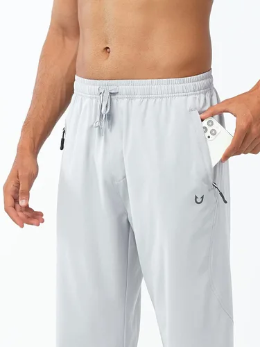 Miniatura 2 de NORTHYARD Pantalones deportivos para correr para hombre, pantalones de gimnasio ligeros, pantalones de correr con dobladillo abierto