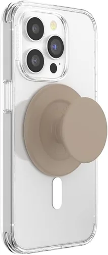 PopSockets Agarre para teléfono con soporte magnético, parte superior intercambiable, sujeción segura para fundas MagSafe de iPhone, agarre para