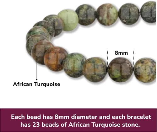 Miniatura 79 de Crystal Vibe Pulseras de cuentas de 0.315 in para mujeres y hombres, pulseras de cristal con piedras preciosas naturales, tamaño elástico ajustable
