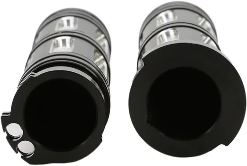 Miniatura 4 de Manijas de manillar CNC de alta resistencia de 1" para Touring Sportster Dyna Softail V-Rod (negro)