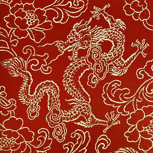 Miniatura 6 de Q QIHANG Papel pintado de estilo rojo chino Patrón de dragón clásico Zen Hotel Restaurante Sala de estar Nubes auspiciosas Fondo de TV Fondo