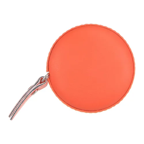 HARFINGTON Cinta métrica retráctil redonda de 59.1 in/60 pulgadas, funda de cuero suave, tamaño de bolsillo para cuerpo, tela, medidas de costura,