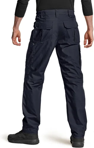 Miniatura 2 de CQR Pantalones tácticos tipo cargo para hombre, tejido ripstop, resistentes al agua, ligeros, EDC para artículos de uso diario, para trabajo
