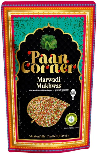 Paan Corner Marwadi Mukhwas, ambientador tradicional indio, vegano, 4.23 onzas