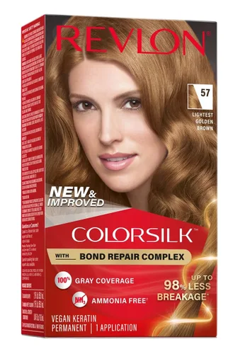 Miniatura 53 de Revlon ColorSilk - Tinte para el cabello 54 castaño dorado claro, 1 unidad (paquete de 2)