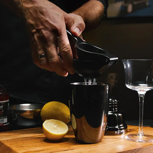 Miniatura 4 de Viski Exprimidor de cítricos negros, exprimidor de cítricos, exprimidor de limón para cócteles, accesorios de bar, exprimidor de lima negro mate