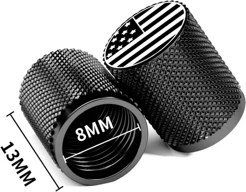 Miniatura 2 de STEEL HAWK Tapones de válvula de neumático de acero inoxidable 316L (paquete de 4) mecanizados CNC sin fusible, acabado de grado marino sin procesar