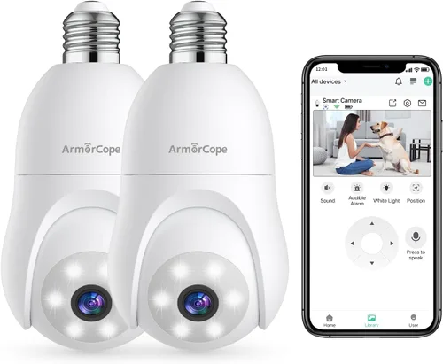 Miniatura 11 de Cámaras de seguridad inalámbricas para exteriores, cámaras WiFi 2K alimentadas por batería para seguridad del hogar, visión nocturna a color, 1