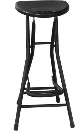 Miniatura 10 de Taburete de bar plegable de 28 pulgadas con respaldo, taburete plegable portátil Counter Height Foldable Stool,Tall Bar Stools for Outdoor Camping