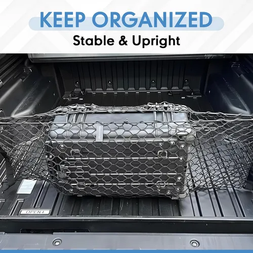 Miniatura 5 de Red de Carga para Caja de Camioneta - Red Premium para Caja de Camioneta para Organizadores y Almacenamiento - Red de Carga de Malla para Caja