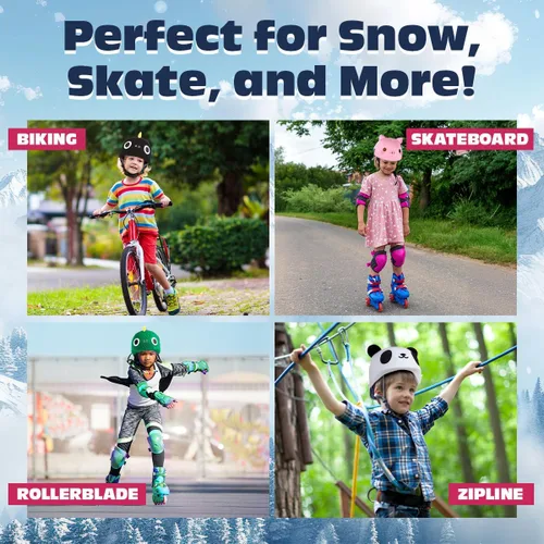 Miniatura 7 de Cubierta para Casco de Esquí YCONNECT, Adecuada para Cascos de Esquí, Snowboard, Patineta - Divertidos Regalos Graciosos para Niños y Adultos Verde