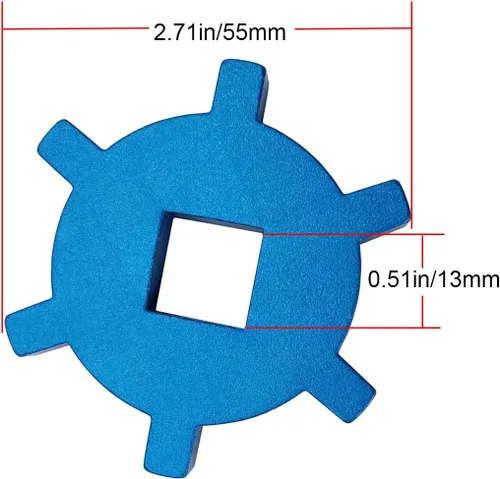 Miniatura 4 de DOCA Filtro de combustible de aleación de aluminio Instalar herramienta de extracción Llave para Mercury Verado/Optimax 91-896661Mercruiser (azul)