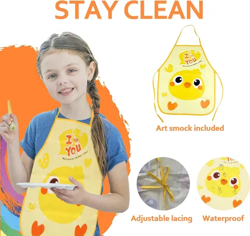 Miniatura 9 de Suministros de Arte, Set de Arte de 297 Piezas Kit de Dibujo para Niñas Niños Artistas, Caja de Regalo de Arte de Lujo con Caballete Plegable