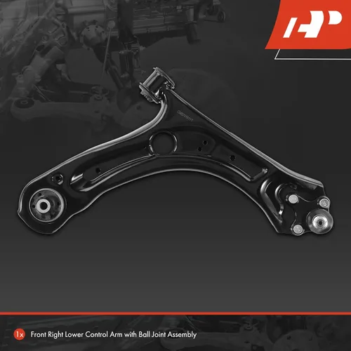 Miniatura 3 de A-Premium Brazo de control inferior delantero derecho, con rótula y buje, compatible con Volkswagen Passat 2012-2021, Beetle 2012-2019
