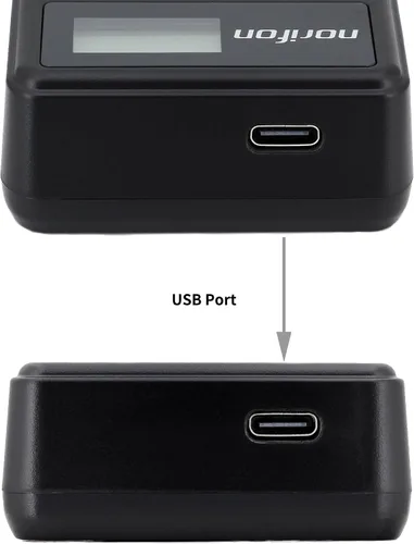 Miniatura 6 de Norifon Cargador USB LCD de doble canal NB-6L para Canon PowerShot SX530 HS, SX610 HS, SX710 HS, SD1200 es, SD1300 es, cámara S120 IXY 10S IXY 30S