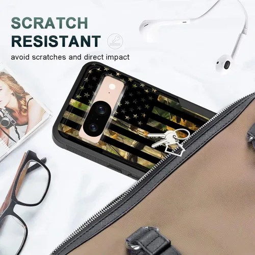 Miniatura 4 de Funda para Pixel 6A, funda híbrida de doble capa resistente a prueba de golpes de policarbonato duro de silicona suave TPU para Google Pixel 6A