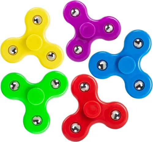 YOLOPLUS+ 5 piezas Fidget Spinner Juguetes para niños, tamaño mini, juguetes de mano para aliviar la ansiedad y el estrés, regalos de cumpleaños,