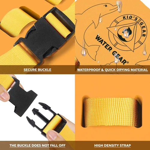 Miniatura 6 de Water Gear, flotador para espalda, flotador con división gradual (naranja)