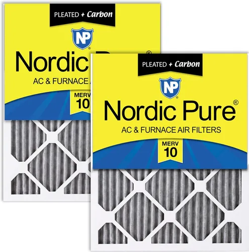 Miniatura 94 de Nordic Pure MERV - 10 Filtros de aire plisado para horno de CA, 14x25x1