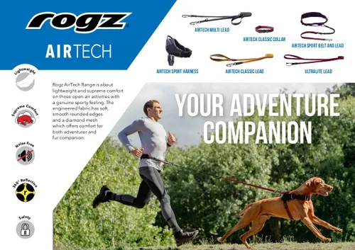 Miniatura 4 de Rogz Airtech Classic Collar para Perro Mediano - Ocre Quemado