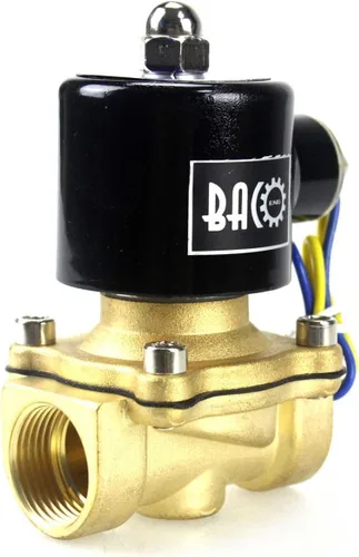 Miniatura 13 de Válvula solenoide eléctrica de latón Bacoeng de 1 pulgada y 110 V CA (NPT, normalmente cerrada)